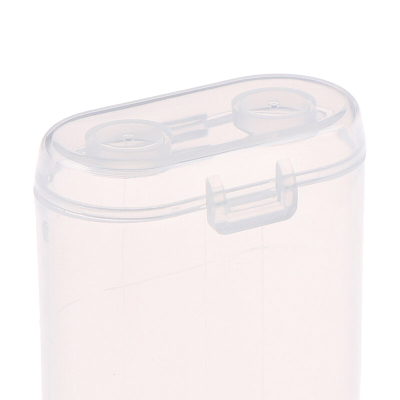 Caja de almacenamiento de plástico transparente para 2 secciones, estuche de seguridad portátil a prueba de agua para batería 18650, 1 unidad, 18650, venta al por mayor