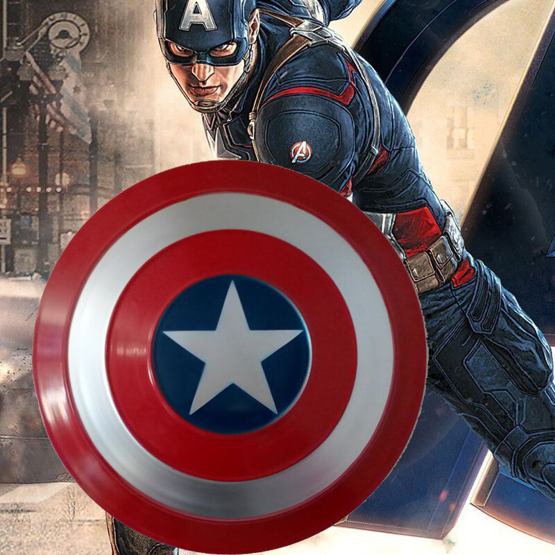 Vengadores Endgame Capitán América escudo Steve Rogers Cosplay Prop superhéroe Metal Shield props fiesta de Halloween