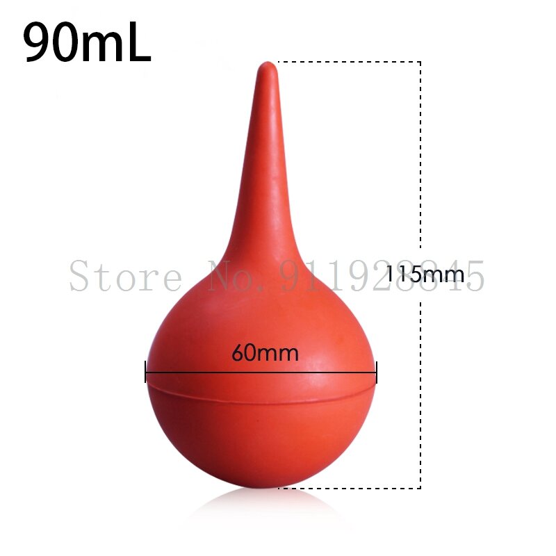 20 pçs/lote 30ml 60ml 90ml fole ouvido lavagem bulbo bola de limpeza balão sopro limpar a poeira