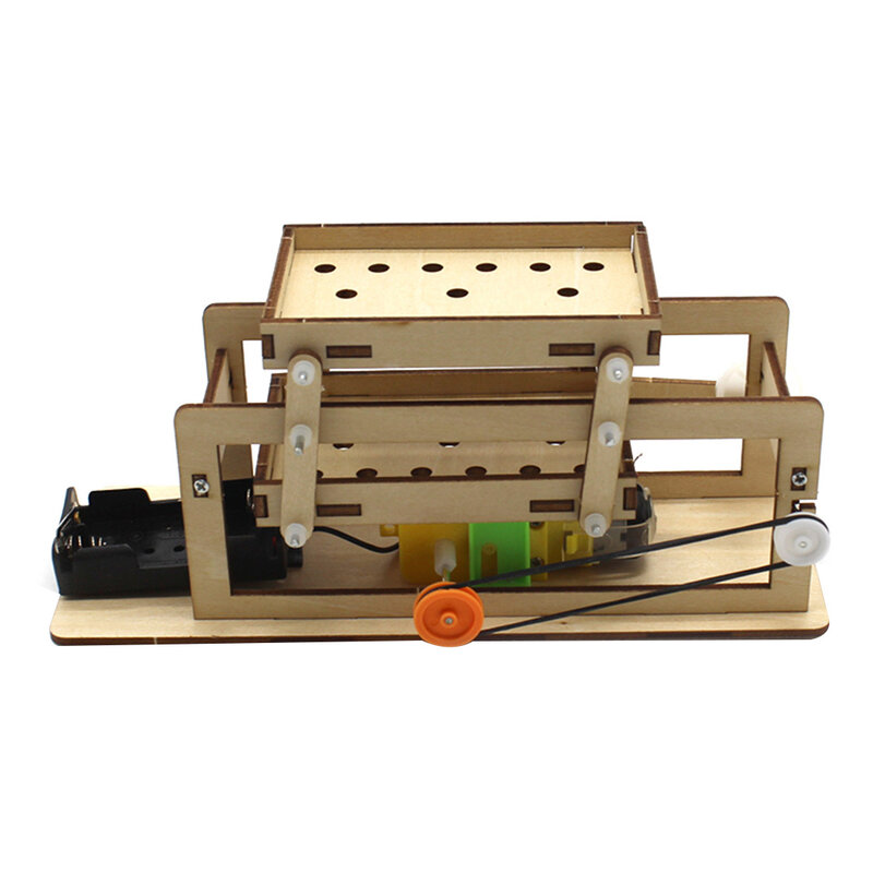 Diy peneira de madeira elétrica modelo estudante tecnologia fazendo invenções equipamentos de laboratório científico ciência brinquedos educativos