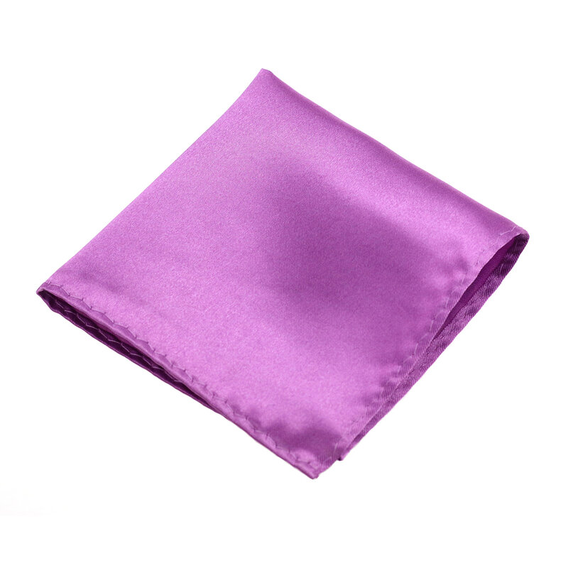 HUISHI Satin Handkerchief For Men Candy Color Mens Suits Pocket Pocket Square Business Chest Square Suit Napkin Solid Hankies