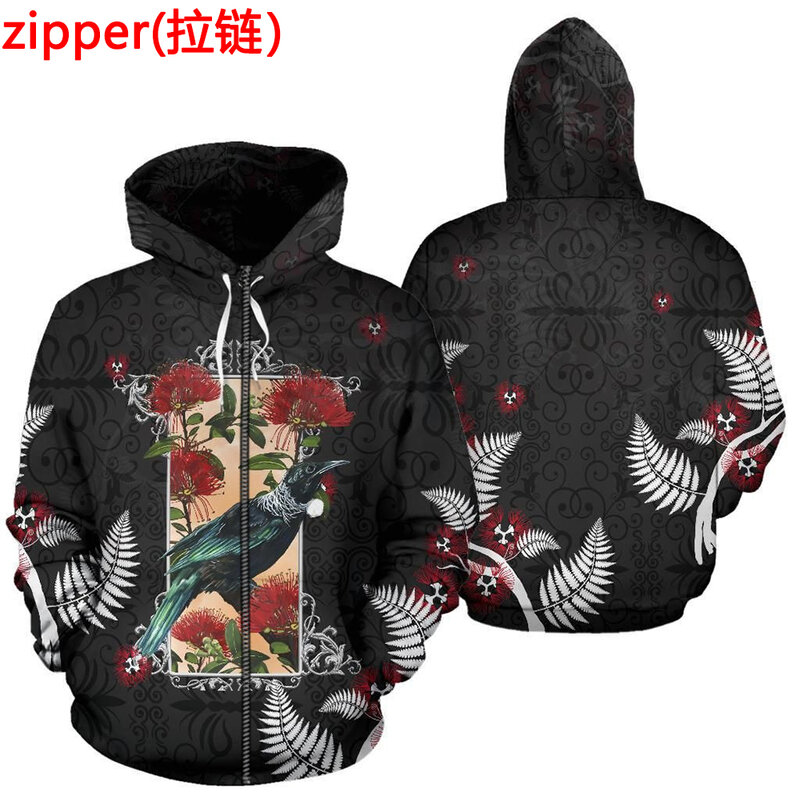 Plstar cosmos 3dprinted mais novo nova zelândia prata fern único unisex streetwear harajuku hoodies/moletom/zip Q-1