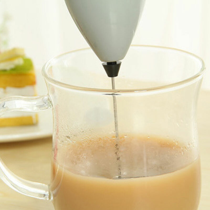 Bezprzewodowy spieniacz do mleka ubijaczka, rózga do kawy Blender elektryczny trzepaczka do jajek Mini spieniacz z mieszadłem do gotowania Cappuccino