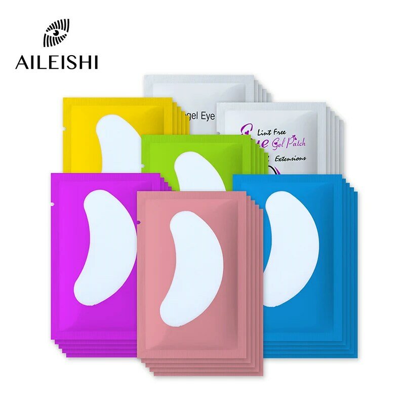 50/100 Pairs Wimper Extension Papier Patches Lint Hydrating Lash Extension Kussen Sticker Onder Eye Pads Wimper Makeup Tools