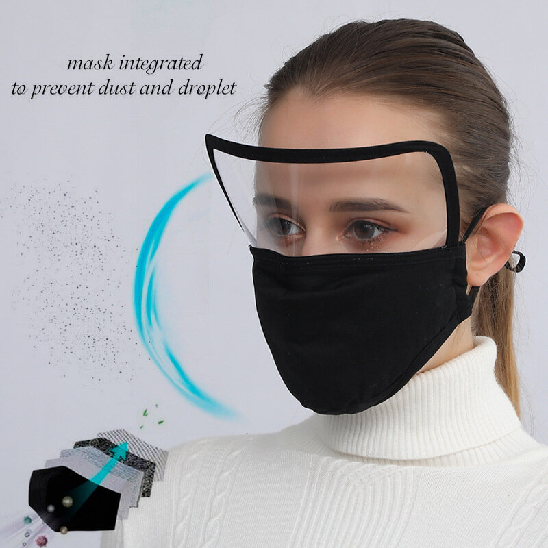 Erwachsene Baumwolle Anti-Nebel Staubdicht Atmungsaktiv Maske Einstellbare Ohr Seil Vollen Gesicht Leben Ohrenschützer Maske