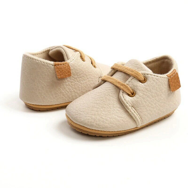 Vintage Vibes with Retro PU Leather Baby Shoes - Stylish First Walkers for Boys and Girls