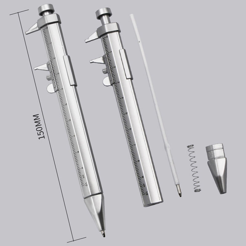 الورنية الفرجار القلم متعددة الوظائف حبر قلم للرجال الرول الكرة القلم القرطاسية الكرة نقطة 0.5 مللي متر الفرجار القلم أدوات مكتبية بلاستيكية هدية