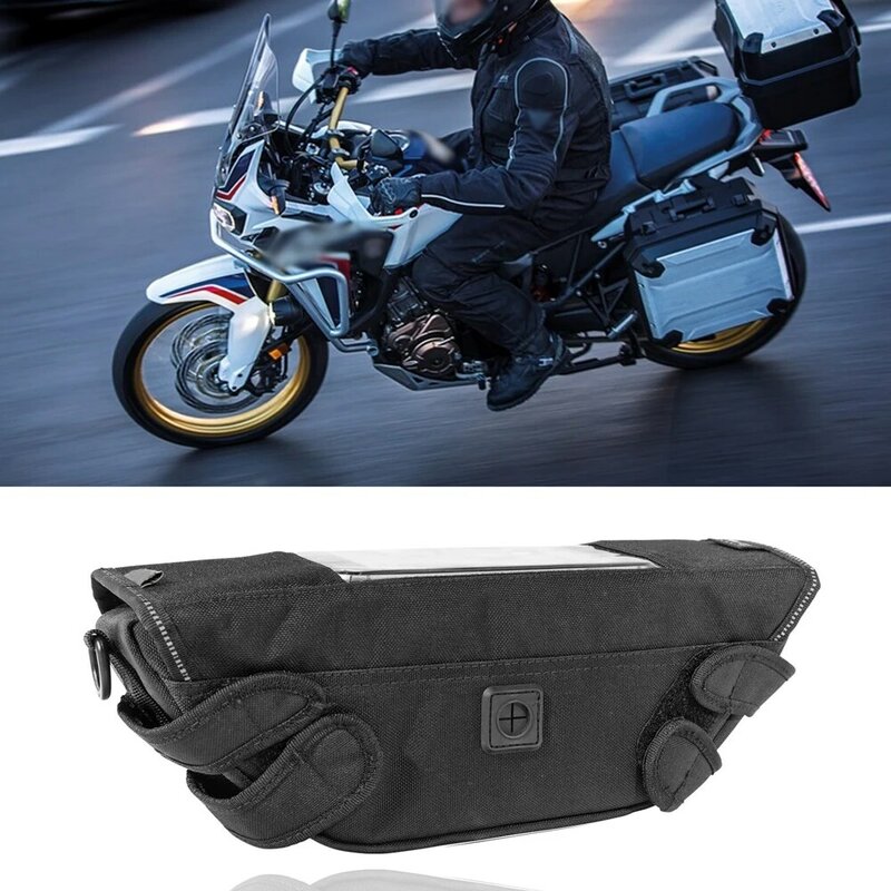 Per BMW per Honda per Kawasaki per Suzuki per Ducati per Yamaha ecc borsa per manubrio moto borsa impermeabile e più scatola