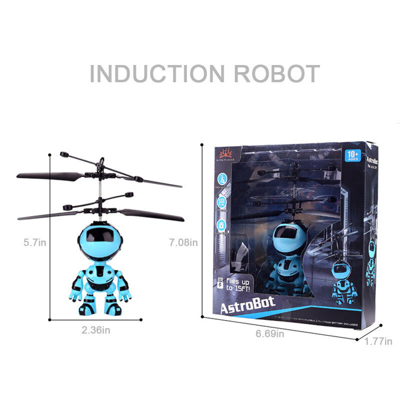 Robot volant Intelligent de détection de main jouets d'enfants jouets électroniques de Suspension d'avion pour l'enfant Robot Intelligent de Rc d'action d'animal familier avec Usb