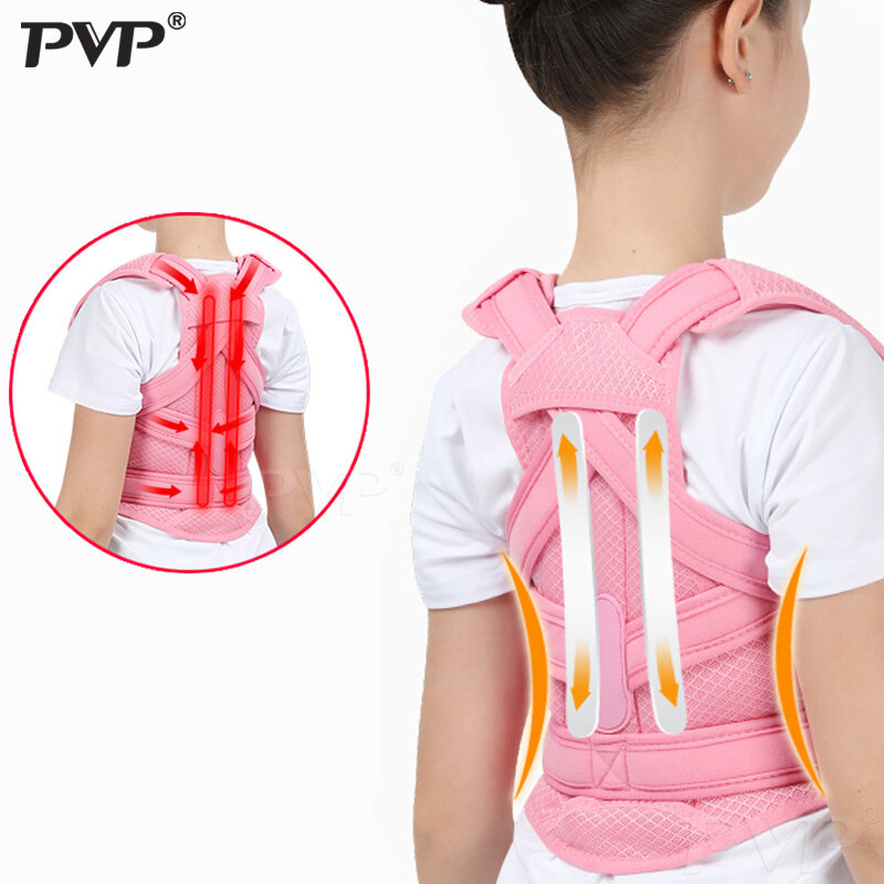 Corset correcteur de Posture ajustable pour le dos, ceinture de soutien des épaules, orthèse de taille, pour adultes et enfants, pour fille et garçon