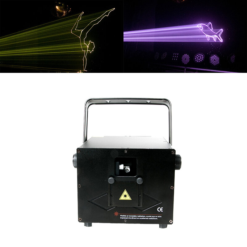High Bright Dj Light 1000mw RGB Cartoon Line Laser Animal Flower Dance Scanner Light Home Party DJ Stage Lighting KTV Show laser