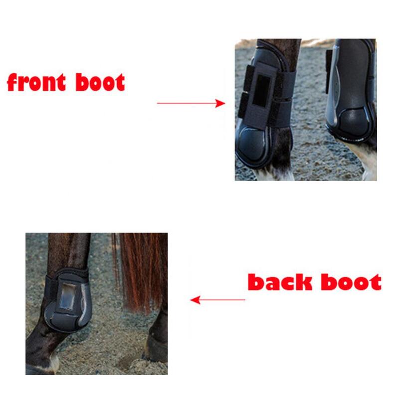 Botas Fetlock de tendones de caballo, equipo de protección Ecuestre para piernas de salto, botas de protección, Harnes ligeros, HOT2, 40%