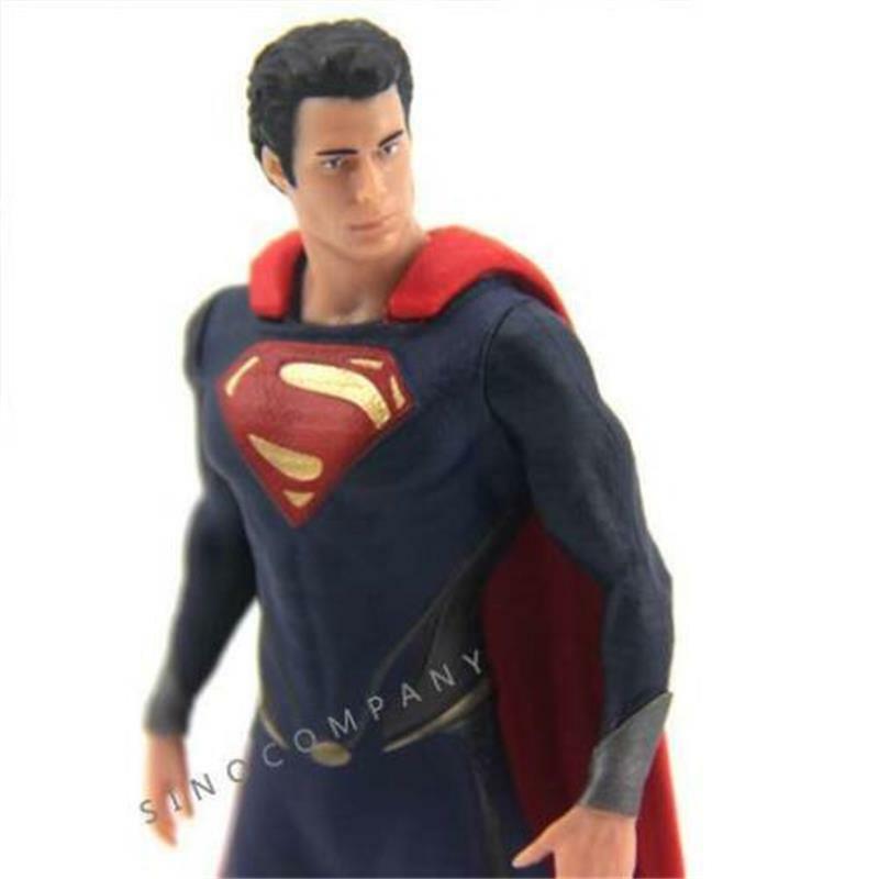 New LOT 2pcs DC UNIVERSE DC COMICS 2013 SUPERMAN Super Man Figure Collectible Model Kids Toy for Gifts