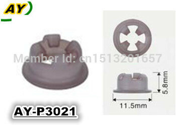 100 Buah Top Feed Mpi Kit Perbaikan Injektor Bahan Bakar Topi Insulasi Suku Cadang Plastik untuk Nissan 200SX (AY-P3021, 11.5*5.8Mm) 16600-96E01