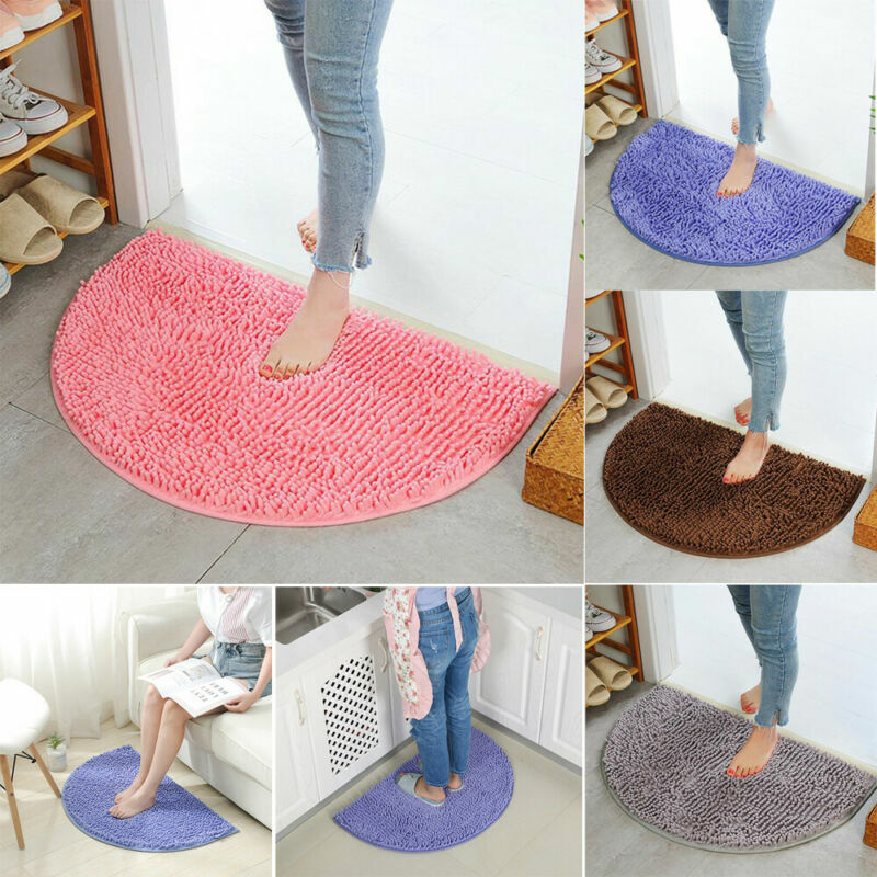 40X60cm miękki dywan antypoślizgowe kąpieli dywan pokojowy dywanik na podłogę brud bariery półokrągłe drzwi poduszka mata dywan