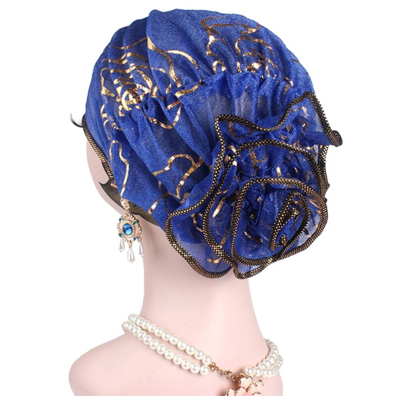 Мусульманский хиджаб, тюрбан с большим цветком, женский модный головной платок, мусульманский модный головной платок, элегантный женский головной платок, 2020