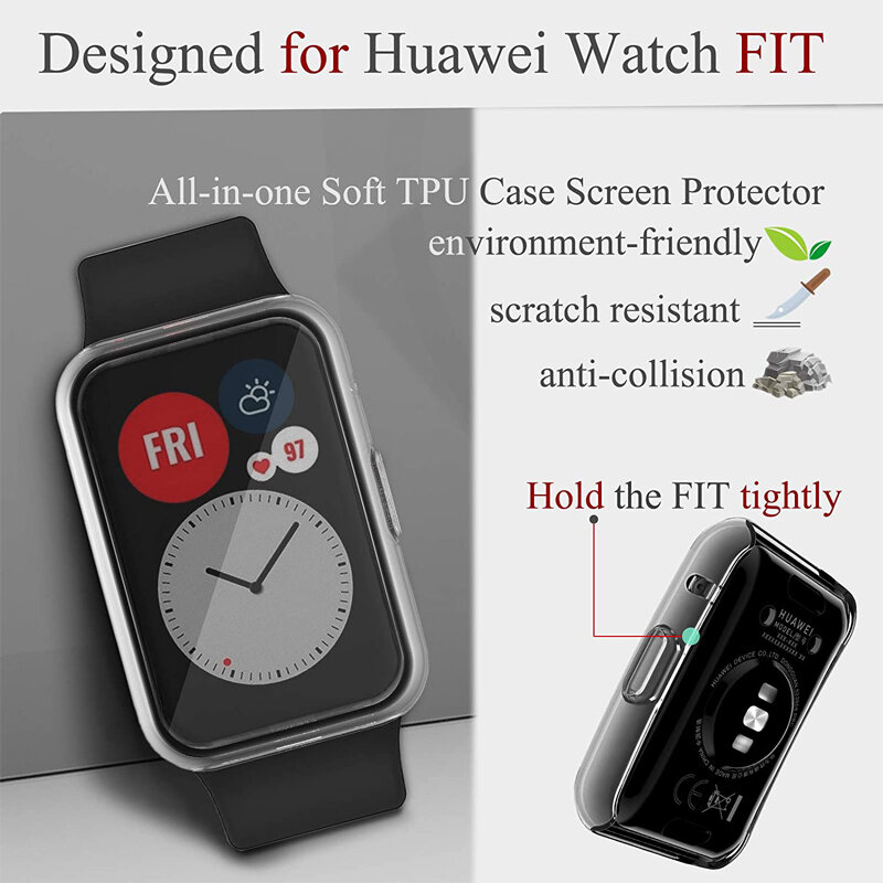 Защитный чехол для Huawei Watch GT 2 46 мм 2e, мягкий чехол GT2 Pro Fit для Honor watch 2 46 мм, бампер