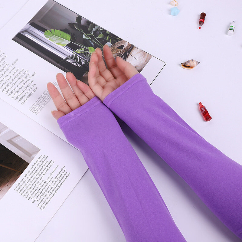 8 colori Unisex maniche morbide braccio sport ciclismo all'aperto protezione UV consente una manica sottile del braccio di raffreddamento