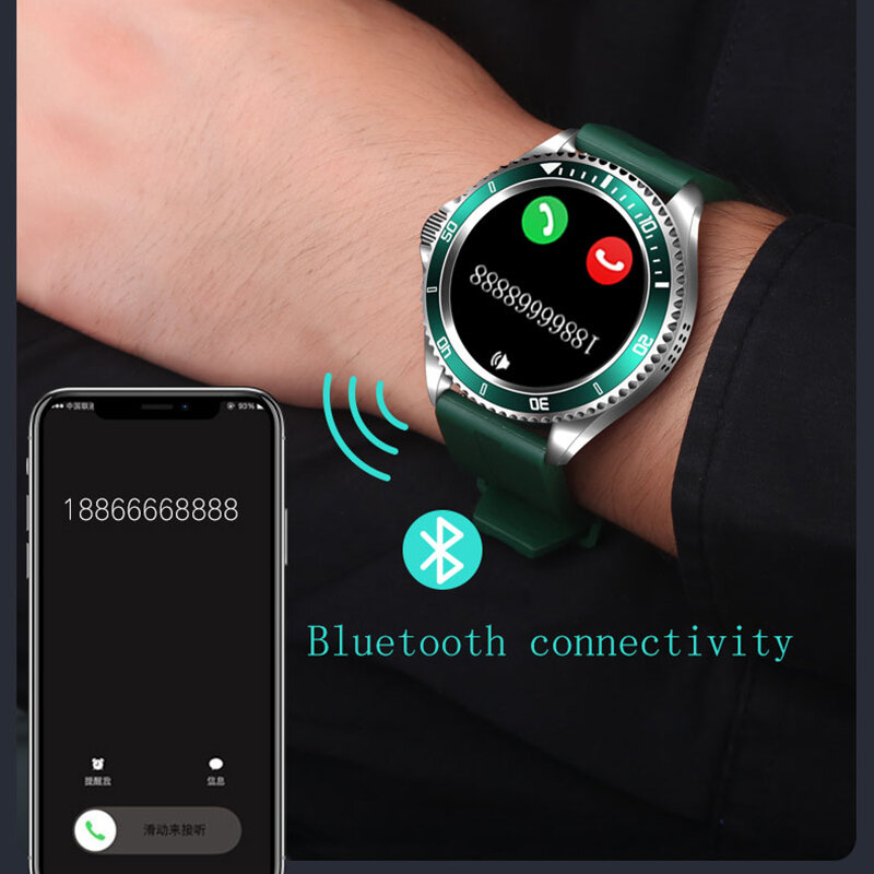 LIGE 2020 جديد Smartwatch بلوتوث دعوة المرأة الساعات الرياضية سوار لياقة بدنية الموسيقى تلعب ساعة ذكية الرجال relógio inteligente