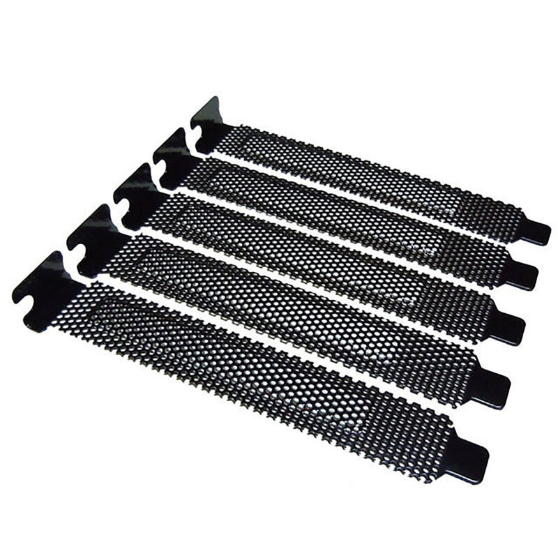 1or5pcs PCI Slot Cover/PCI Slot Cover Dust Filter Blanking Board Cooling Fan Dust Filter Ventilation PC Computer Case
