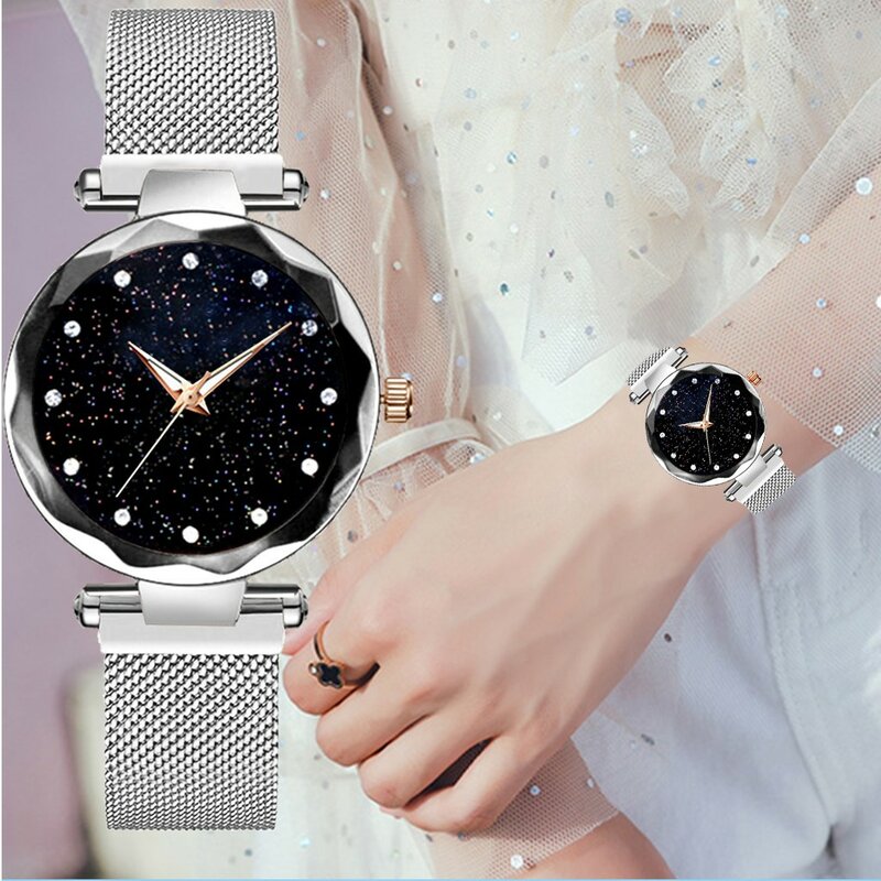 Luxury Starry Sky Watch Magnetic Band Women Quartz Wristwatch Diamond Watches Women Montre Relogio Reloj Mujer Часы Женские