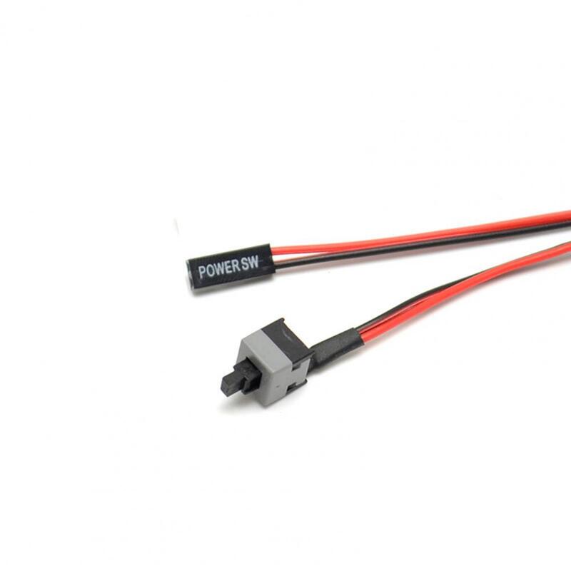 Cable de alimentación Universal para reinicio de placa base, botón de encendido/apagado, reemplazo para PC de escritorio, venta al por mayor