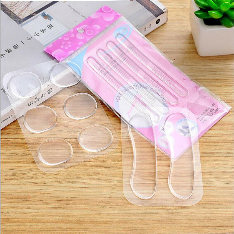 2/4/6pcs/Pack Clear Insert Pad Insole High quality Fashion Silicone Gel Heel Cushion protector Shoe Grips Liner for Women Girls