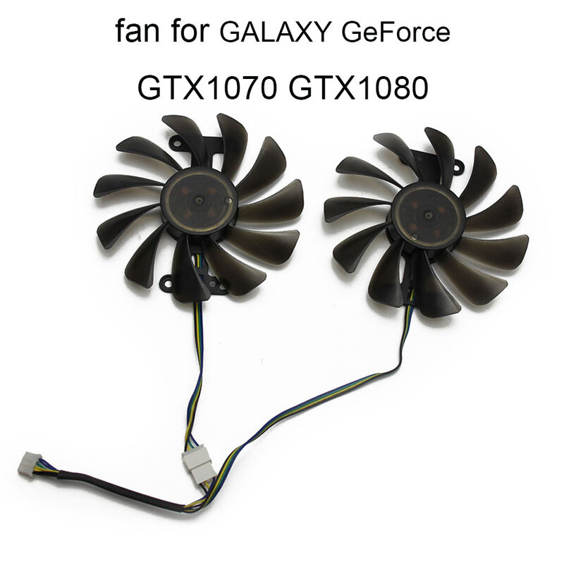 GTX1070Ti GTX1080 VGA 냉각 팬 갤럭시 KFA2 GeForce GTX 1070 1070Ti 1080 P104 2pcs 12V 교체 그래픽 카드 팬, 신제품
