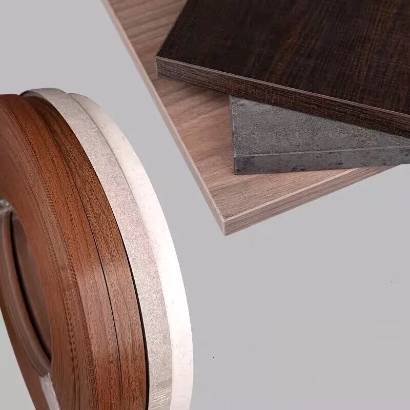 Borda precolada da borda do pvc da borda 55mm para a placa de madeira edgeband edger da mesa da mobília do vestuário da cozinha