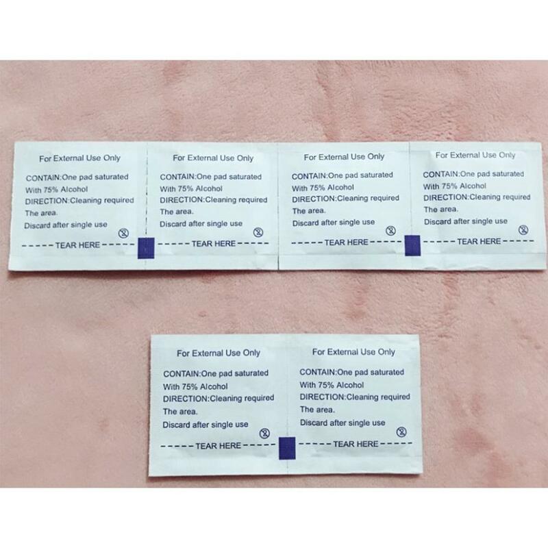 100pcs Disposable alcohol disinfection cotton pad Disposable Cotton Sterilization Alcohol Wipe Pad First Aid Disinfection