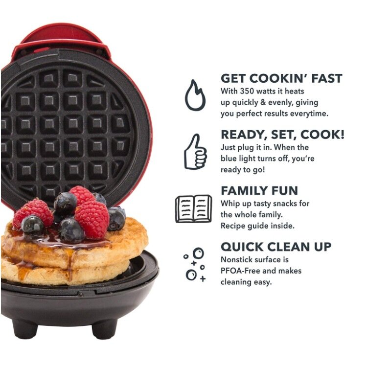 Mini elektryczne gofry ekspres ciasto bąbelkowe piekarnik śniadanie maszyna do gofrów jajko ciasto piekarnik Pan Eggette maszyna Mini wafel Pot