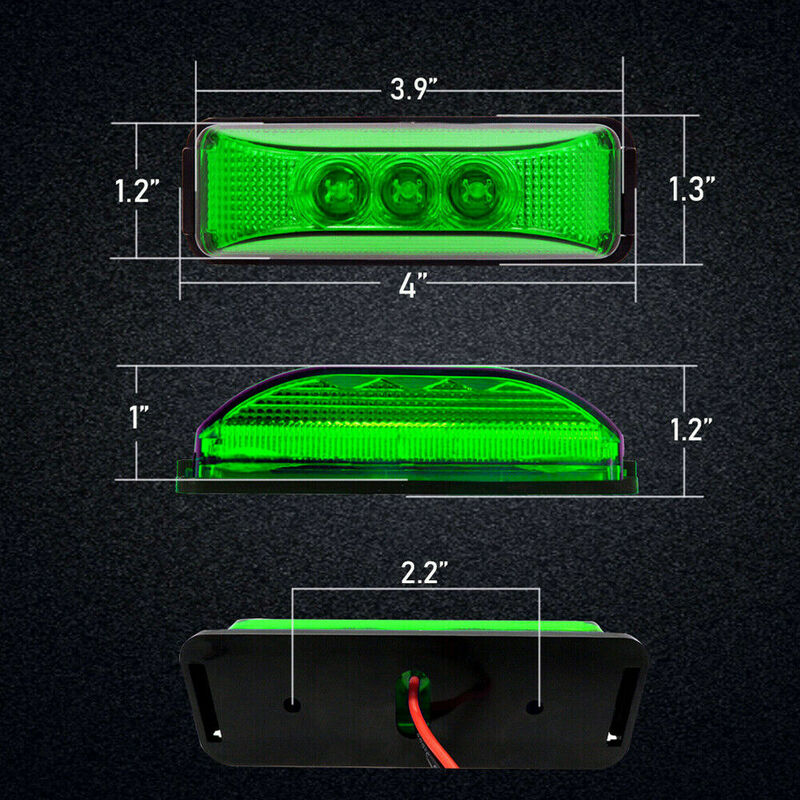 Овальный светильник красный + зеленый кормовой правый светильник s Deck 12V бант понтон светильник s