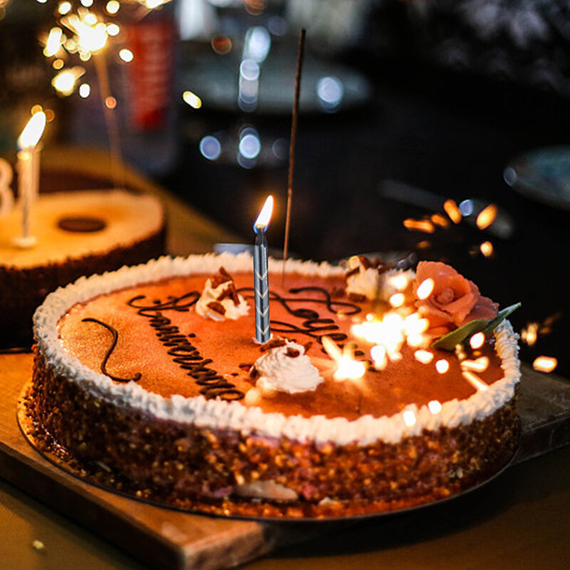 Cake Kaarsen Gelukkige Verjaardag Hoogwaardige Rookvrije Wax Niet-Giftige Decoratie Voor Babyshower Jubilea Familiefeest