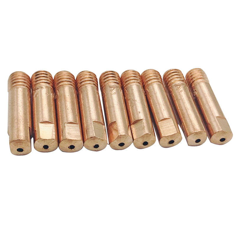 용접 토치 접촉 팁 가스 노즐 MB-15AK, M6 * 25mm, 용접 토치 접촉 팁 가스 노즐, 10 개 0.8, 1.0, 1.2mm