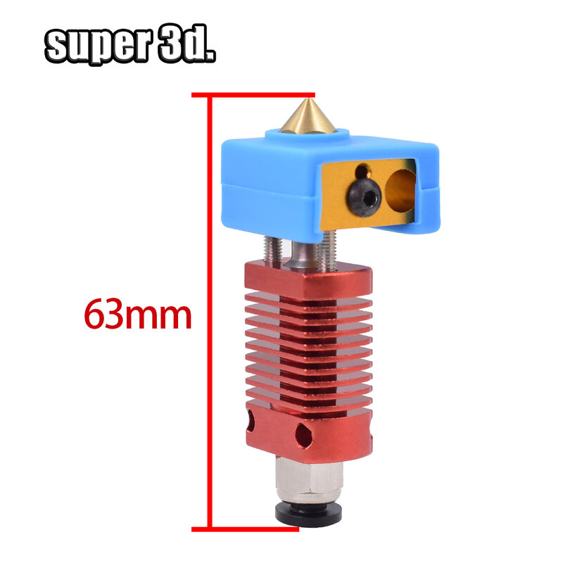 1 zestaw części drukarki 3D MK8 zmontowany wytłaczarka gorący koniec zestaw do drukarki Ender 3 CR10 0.4mm 1.75mm dysza cr10 hotend