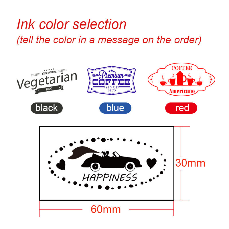 Pernal adress Rectangular stamp Custom photosensitive seal stamp personalized logo Self inking stamp custom