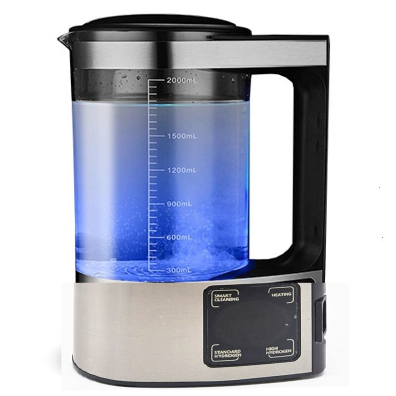 Gerador de água do hidrogênio da bebida do filtro de água da máquina do ionizador da água da chaleira de água rica do hidrogênio 100-240v 2l elétrica