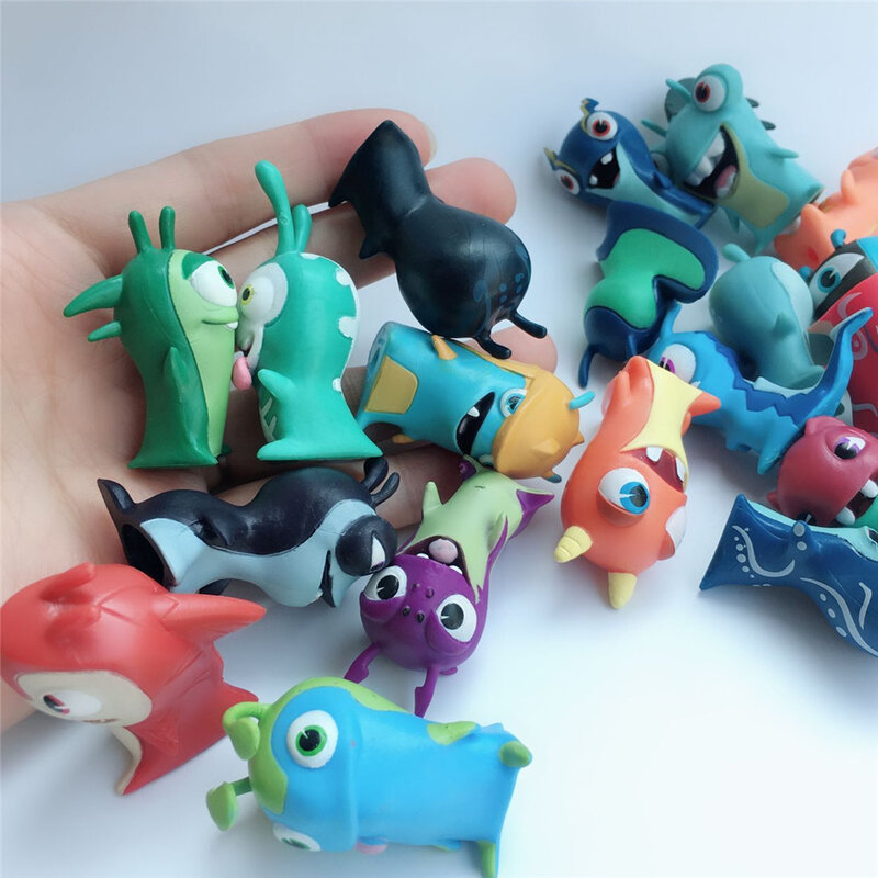 10 Buah/Set Hadiah Natal Mainan Koleksi Model PVC Figur Aksi Anime Kartun Slugterra untuk Anak-anak