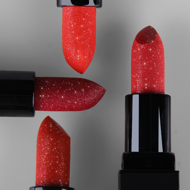 Goddess Blooming Shimmer Lipsticks Waterproof Moisturizing Long Lasting Lips Makeup Sexy Red Glitter Lip Stick korea Cosmetics