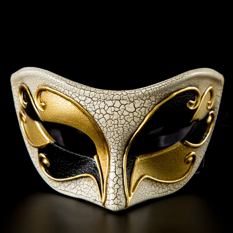 Máscara de máscaras masculinas ouro veneziano mardi gras masquerade festa de baile máscara carnaval vestido traje sexy festa decoração