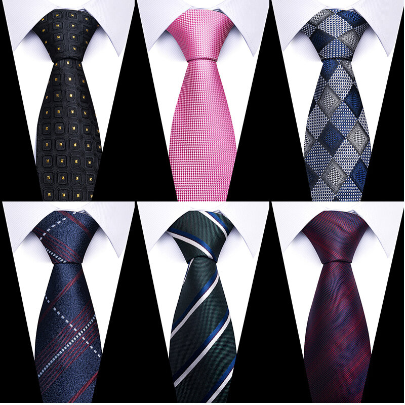 Mais novo estilo muitos cor dropshipping gravata de seda azul escuro gravata masculino acessórios de casamento homem dot desempenho
