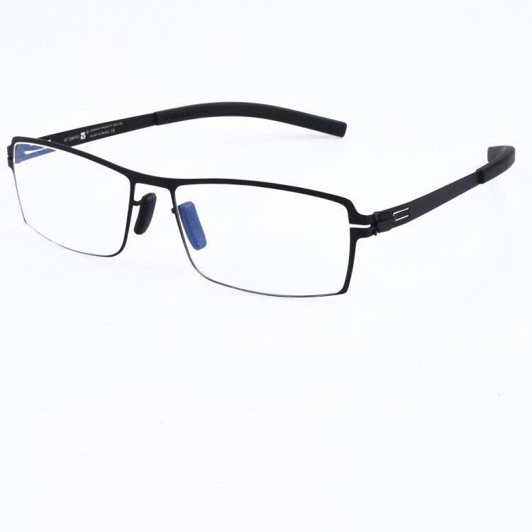 Ультратонкие светильник очки без винтов для сварки точечные очки модная индивидуальная мужская оправа для большого лица очки для близорукости