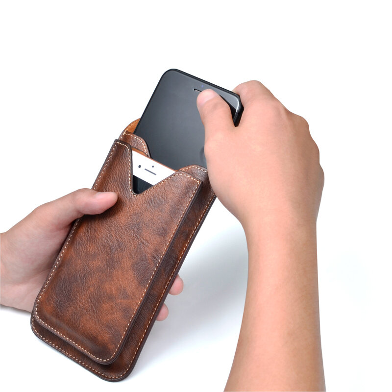 Custodia per fondina con Clip da cintura per telefono cellulare borsa 2 tasche per Samsung Note20 10Plus S21 20 10 9 per IPhone 12 11 Pro Max XS Max