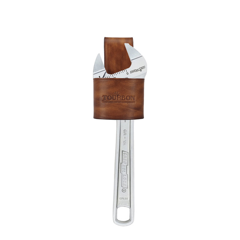 Tourbon-Soporte de cuero genuino para martillo, funda para hacha, organizador de herramientas, funda para cinturón, lazo para hacha