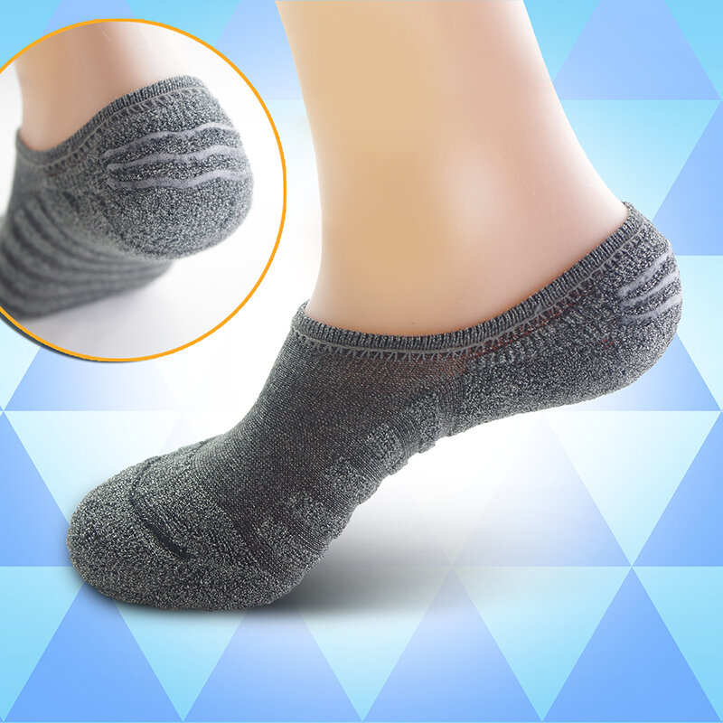 Хлопковые махровые Короткие мужские носки, удобные мужские толстые носки до щиколотки, теплые напольные Пушистые Носки-невидимки