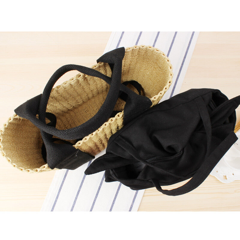 30x20CM Japanischen Einfachheit Stil Beliebte Ins Dual-verwenden Stroh Tasche Strand Woven Tasche Pendler Tasche a7176
