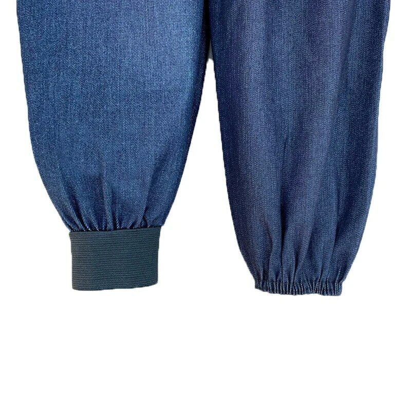 Men's and Women's Thickened Work Wear-Resistant Antifouling Canvas  Long Welded Denim Arm Sleeve