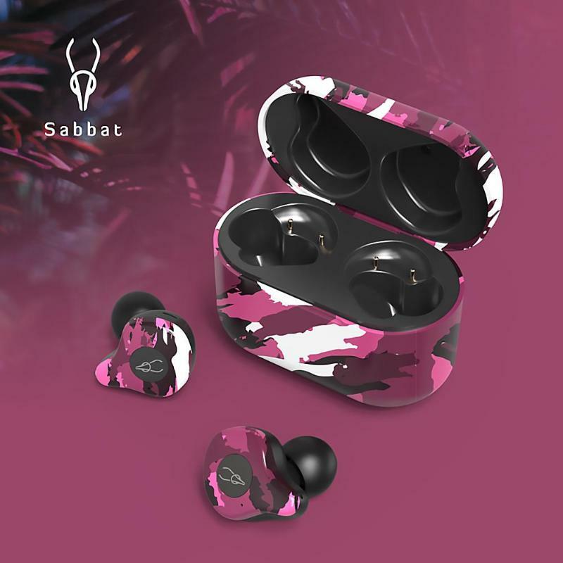 Camuflaje Sabbat E12 Ultra camuflaje TWS True Wireless v5.0 Bluetooth aptX auricular cargador inalámbrico auriculares In-Ear