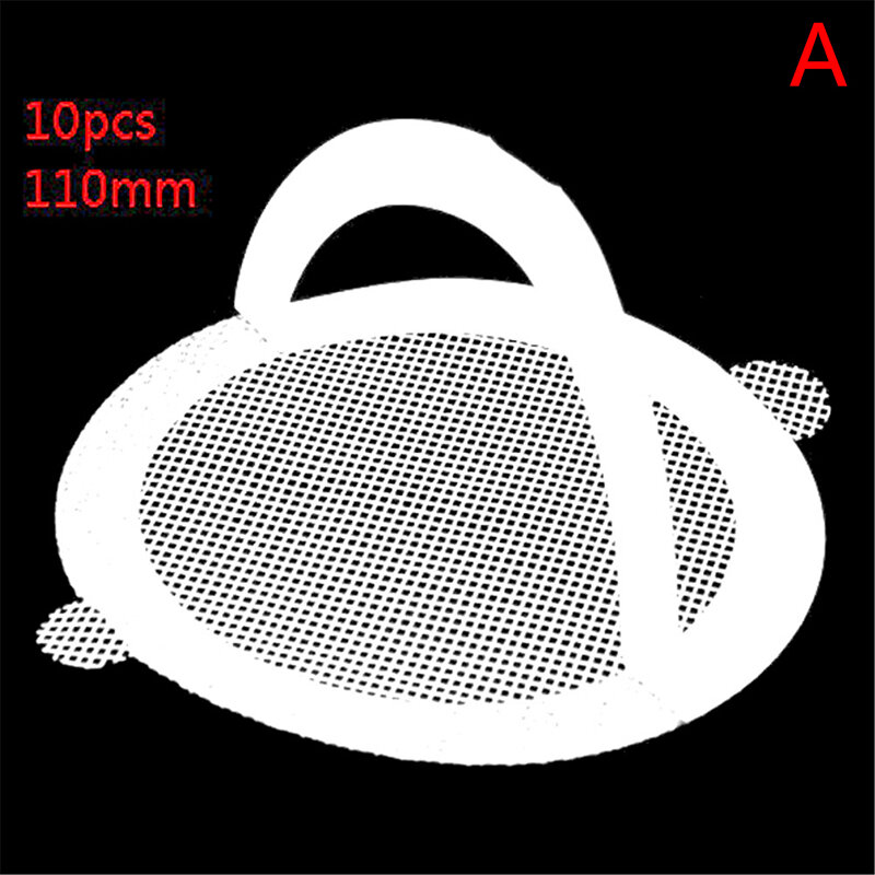 10PCS Round Disposable Shower Drains Hair Catcher Mesh Stickers Bathroom Bathing Shower Hair Stoppers Catchers Net Accessories
