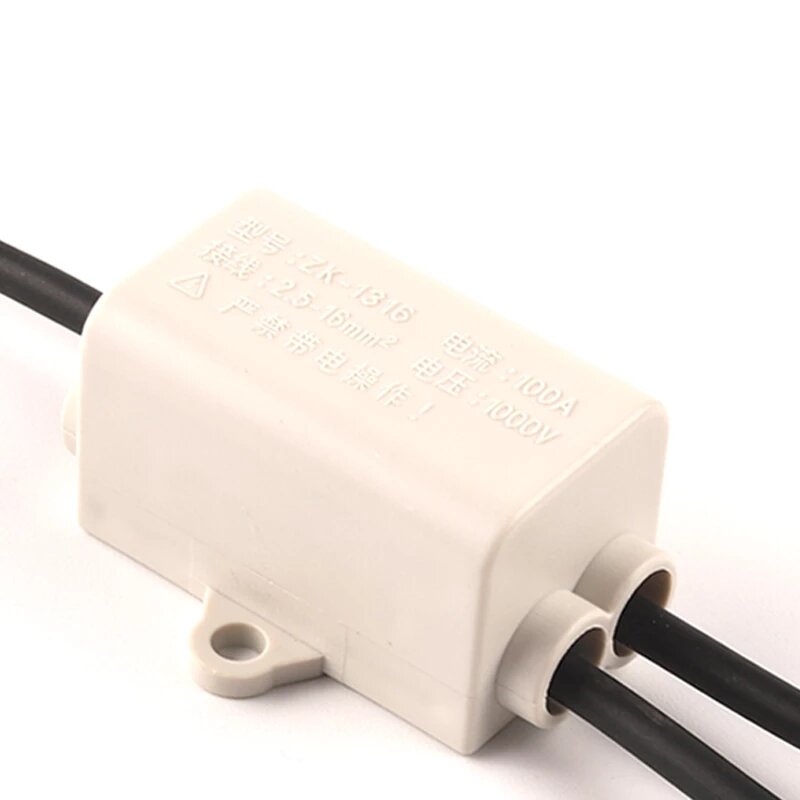 Répartiteur de câbles électriques haute puissance, boîte de jonction, connecteur de câblage électrique rapide, bornier 60a/400V 1-6 mm2 80a/1000V 2.5 – 10 mm2